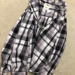 American Eagle b&w flannel